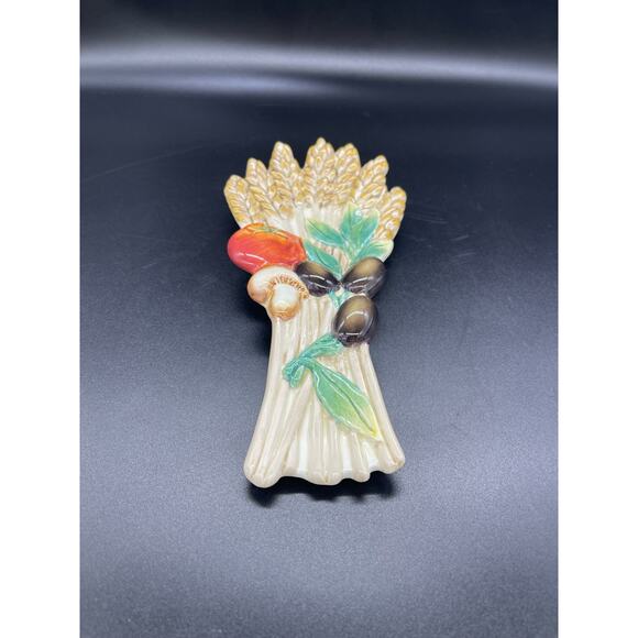 Fitz & Floyd Spoon Rest Papa Paisano Italian 9" Retired - Picture 2 of 6